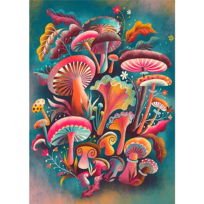 

5D Colorful Diamond Painting Butterfly Mushroom Art Wall Diamond Mosaic Rhinestone Embroidery Cross Stitch Kits Home Decoration