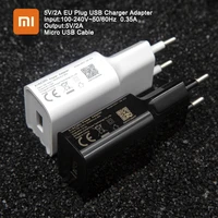 xiaomi usb charger eu plug 5v2a adapter micro usb type c cable for xiaomi mi 9 8 cc9 cc9e 9t a3 a2 a1 6 5 note 2 3 4 5 7 7a 6 6a