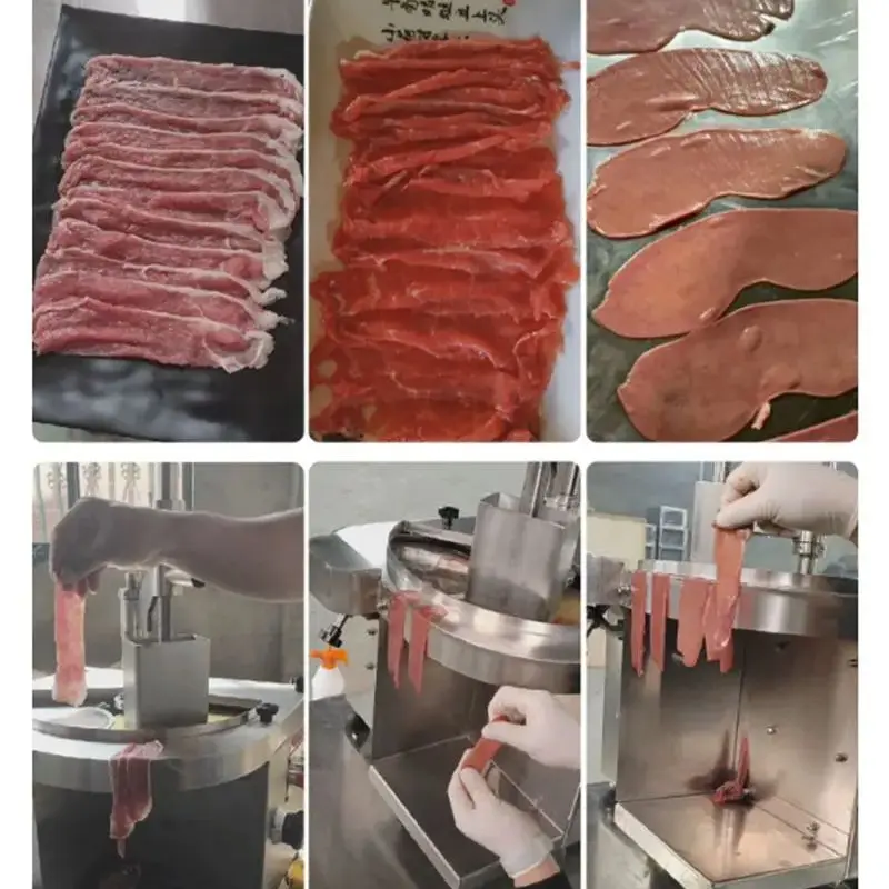 Автоматическая машина для нарезки свежего мяса лучшая резка строгания жира