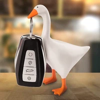 magnetic key holder goose shaped figurine with magnet cute desktop ornament for home entry kids gifts