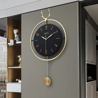 metal unique wall clock nordic aesthetic silent design modern wall watch automatic horloge murale decoration living room