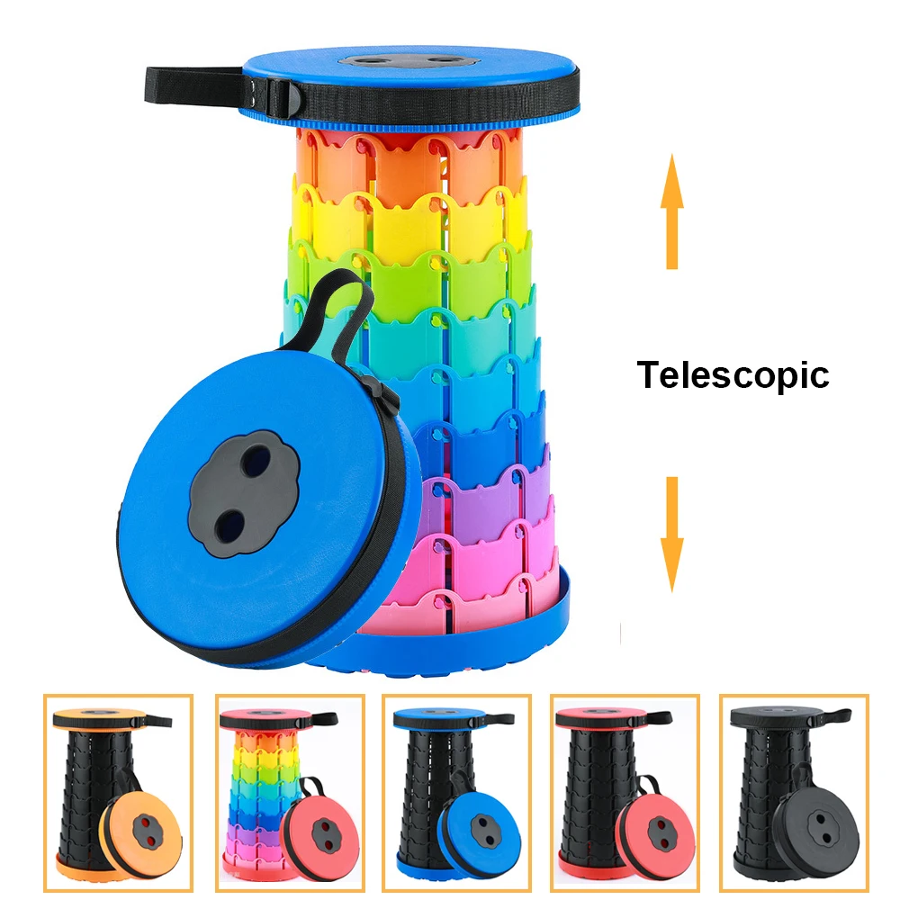 

Outdoor Furniture Retractable Chairs Portable Stool Adjustable Folding Chair Telescopic Outdoor Camping Foldable Fishing Chair
