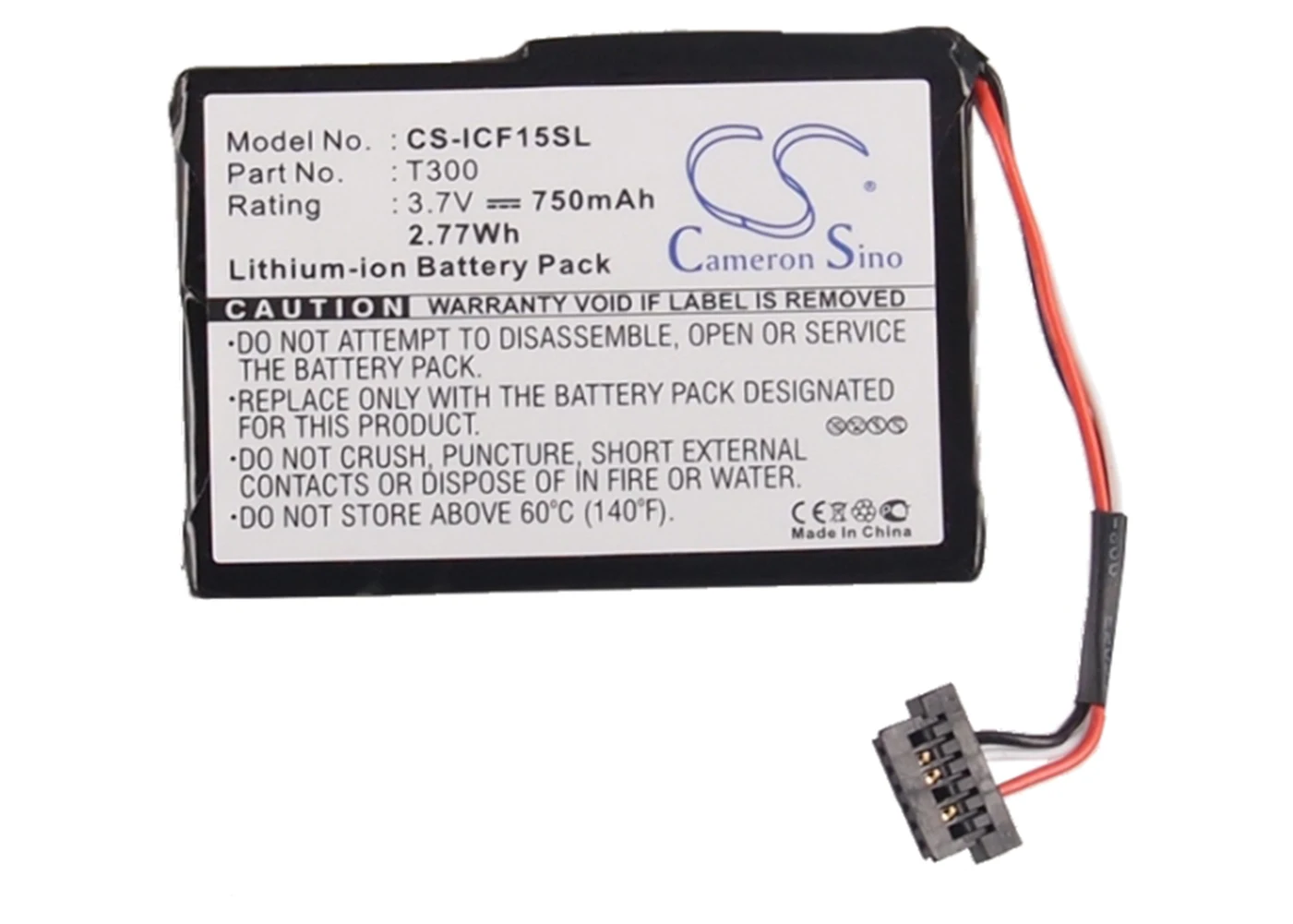 

Cameron Sino 750mA Battery for Navman F15, S45 T300