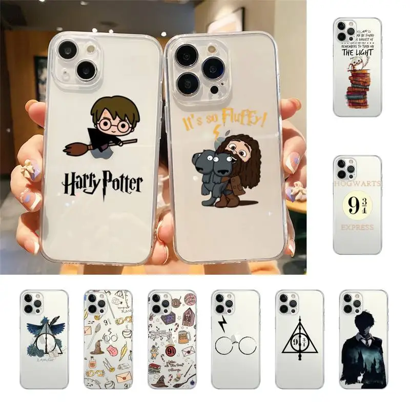 

Cartoon H-Harries P-Potters Phone Case For Iphone 7 8 Plus X Xr Xs 11 12 13 Se2020 Mini Mobile Iphones 14 Promax Case