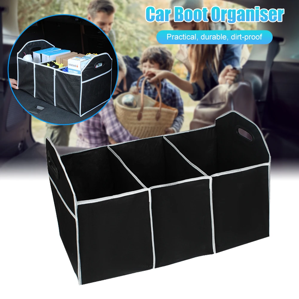 

New Durable Car Boot Organizer Foldable Cargo Container Shopping Travel Holder Finishing Box