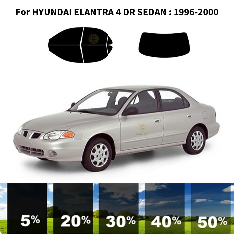 

Нанокерамическая Автомобильная УФ-пленка Precut для окон, автомобильная пленка для окон для HYUNDAI ELANTRA 4 DR SEDAN 1996-2000