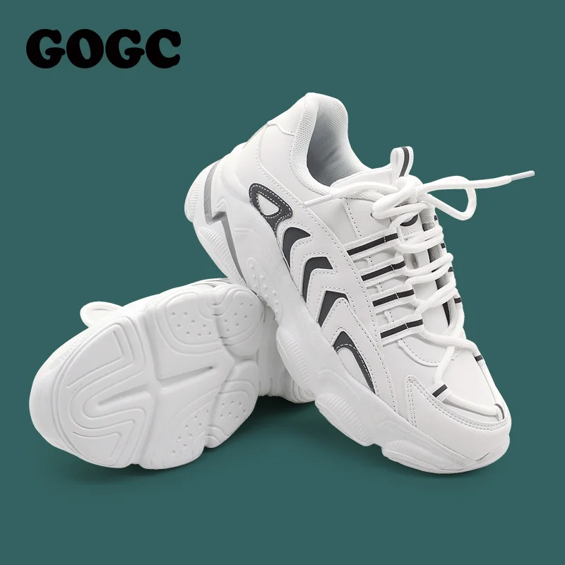 

Кроссовки GOGC женские, повседневная спортивная обувь на платформе, сетчатые, дышащие, на шнуровке, Нескользящие, для прогулок, g6727, 2022