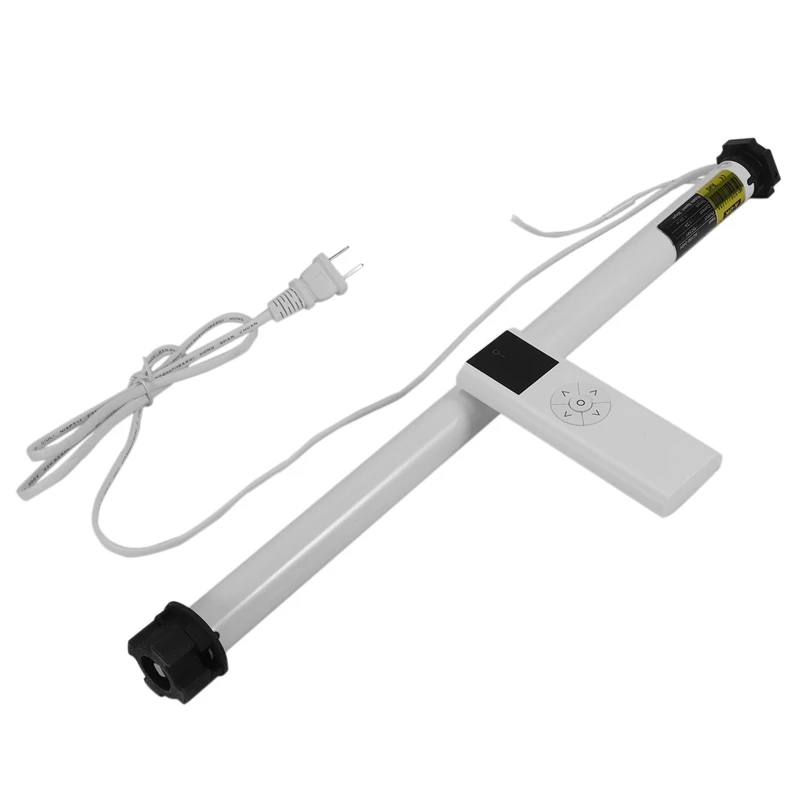 

Hot Electric Curtain Set AC 100-240V Electric Roller Shade Motor Blind Tubular Motor Kit Remote Control(US Plug)