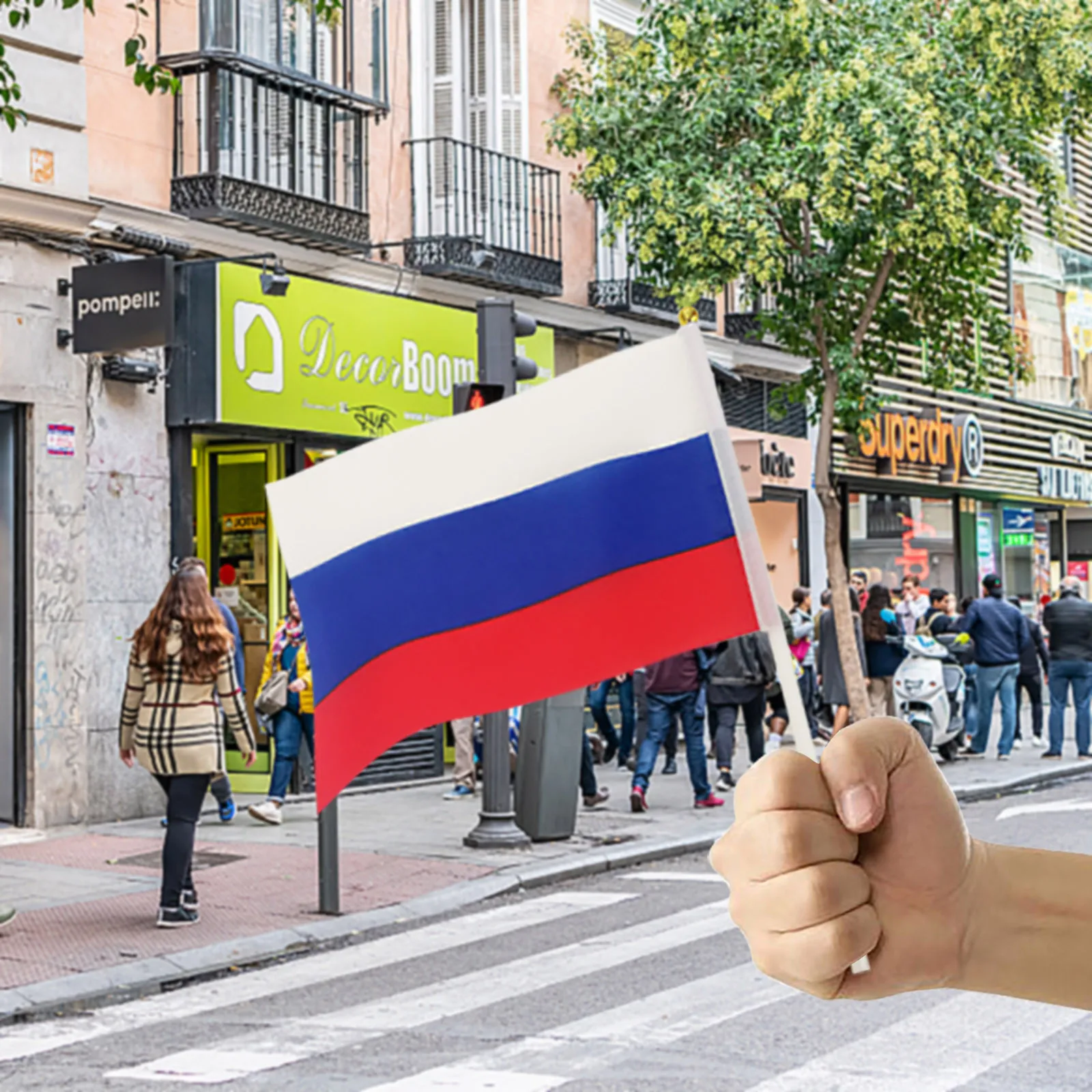 8 2X5 5 дюйма белый синий красный флаг Российской Федерации российский маленький