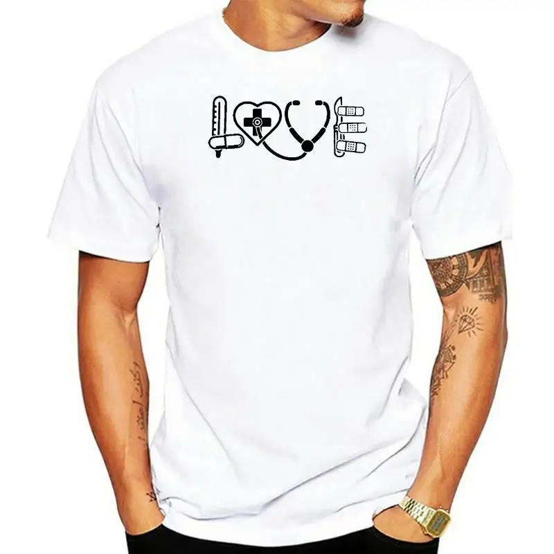 

Nurse Doctor Medical Love Sign Hospital Student T Shirts Cotton Streetwear Short Sleeve O-Neck Harajuku Oversized T-shirt