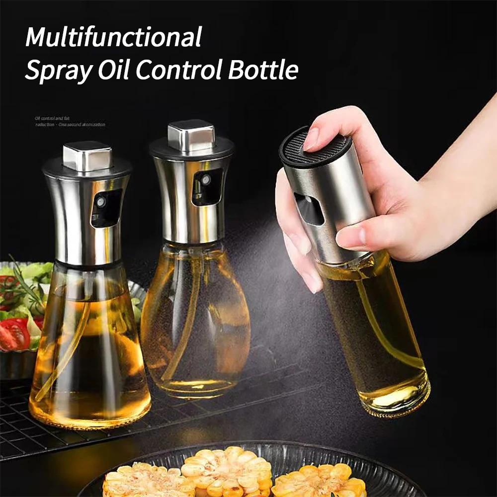 Бутылка с распылителем масла из нержавеющей стали стеклянный спрей для