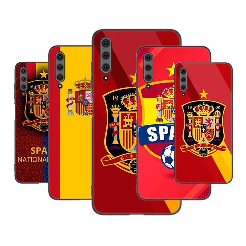 Spain National Flags Phone Case For Huawei Y5 Lite Y6 Y7 Y9 Prime 2018 2019 2020 Y5P Y6P  Y7P Y8P Y6S Y8S Y9S Y7A Y9A Soft Cover