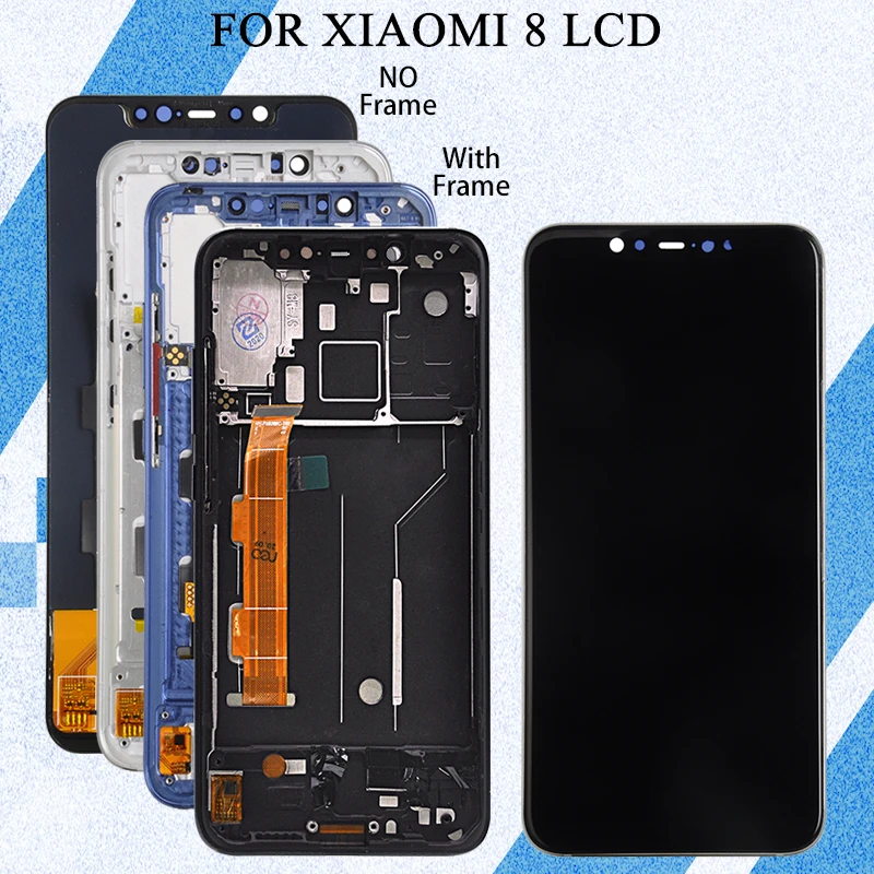 

Сменный сенсорный ЖК-экран для Xiaomi MI 8, дигитайзер MI 8, дисплей M1803E1A в сборе с рамкой