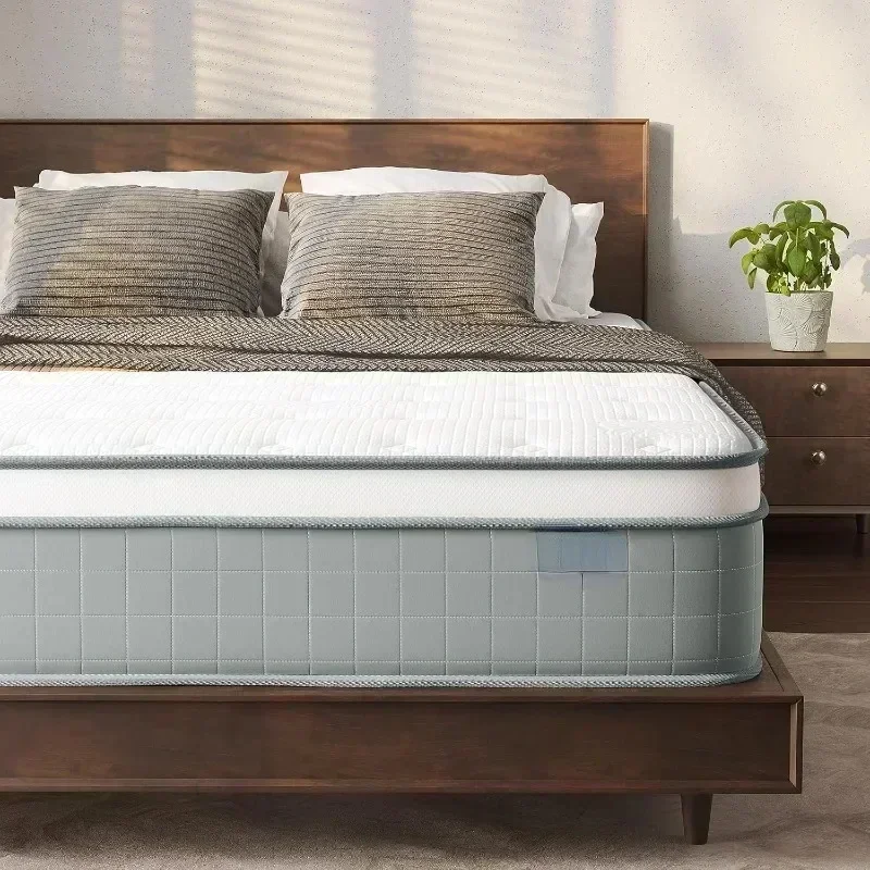 Полноразмерный матрас гибридный полный с внутренней пружиной в коробке