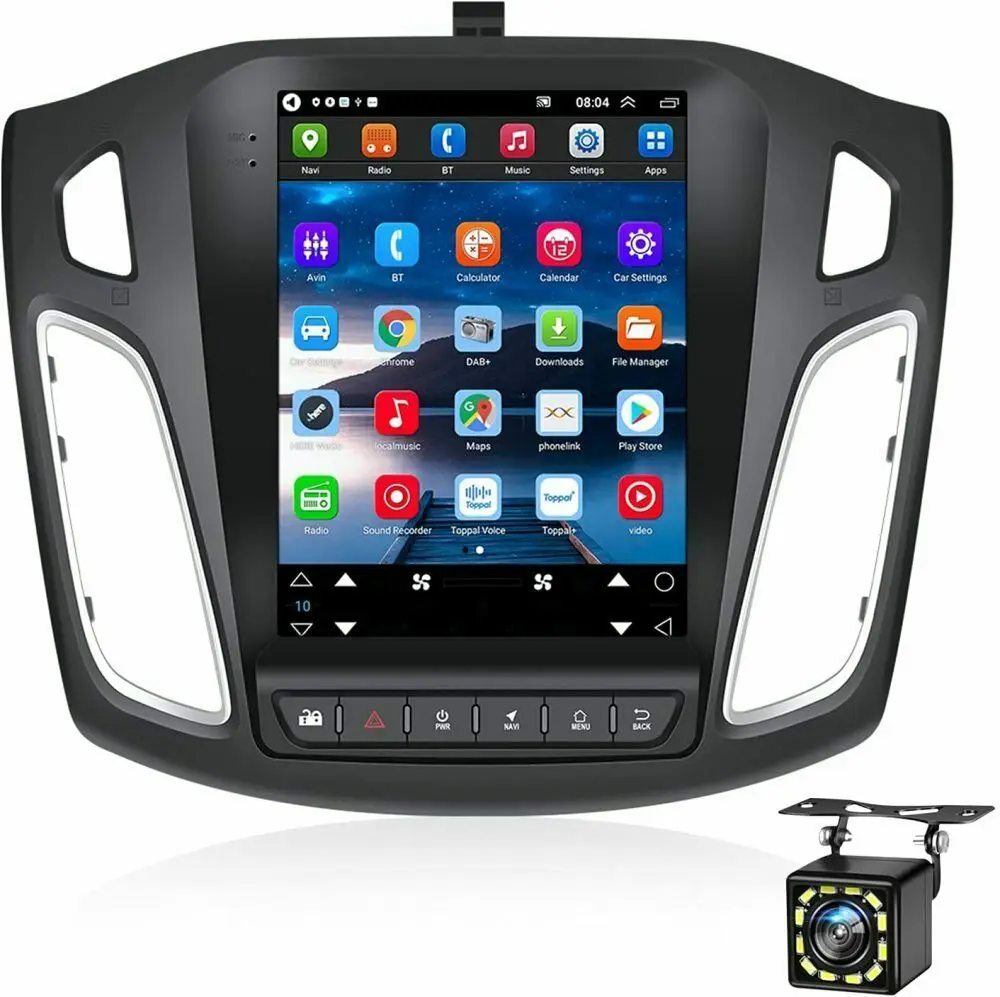 Автомагнитола 2 Din 9 7 дюйма Android 11 GPS Wi-Fi для Ford Focus 12-18 Вт/Canbus мультимедийный