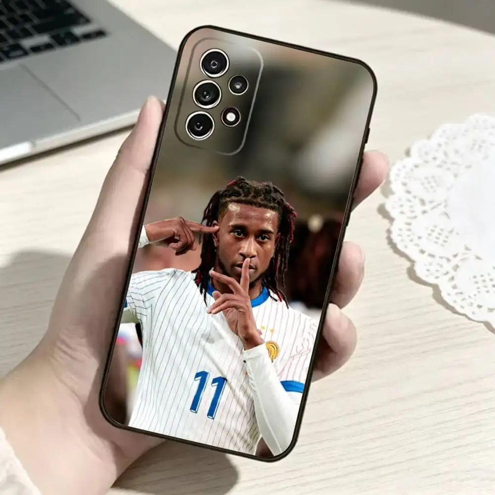 Фото Чехол для телефона Michael O-Olise Football для Samsung S25, S24, S21, S22, S23, S30, Ultra, S20, Plus, FE, мягкий силиконовый, черный №5