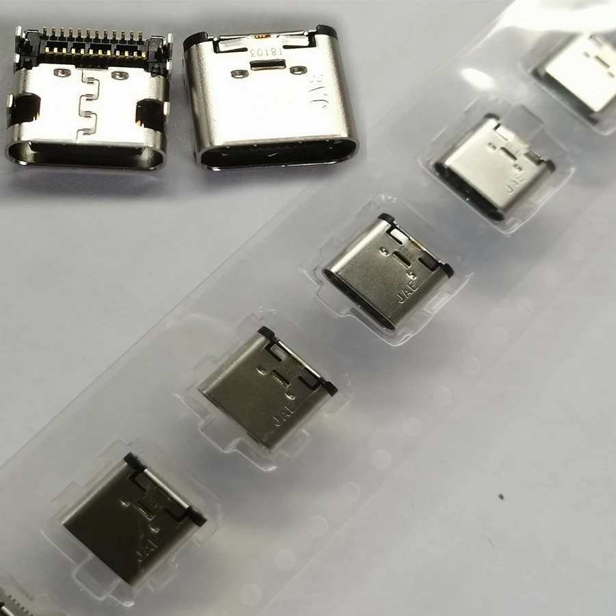 

10PCS/Lot DX07S024JJ2R1300 Type C USB 3.1 Female Socket/Jack Connector 24Pin 24P For Tail Insert Charging