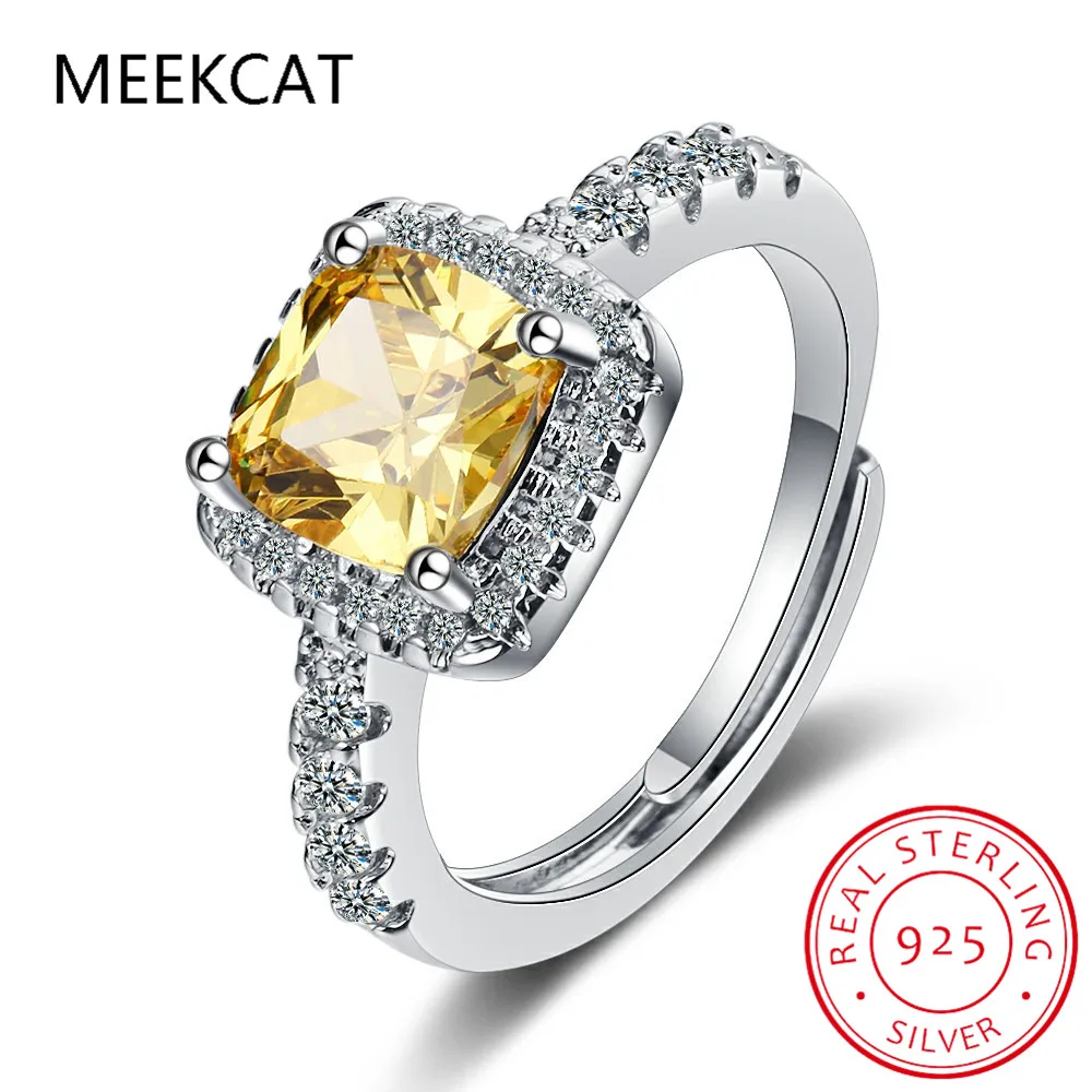 100% стерлингового серебра 925 пробы сверкающие 10*10 мм квадратные розовые белые