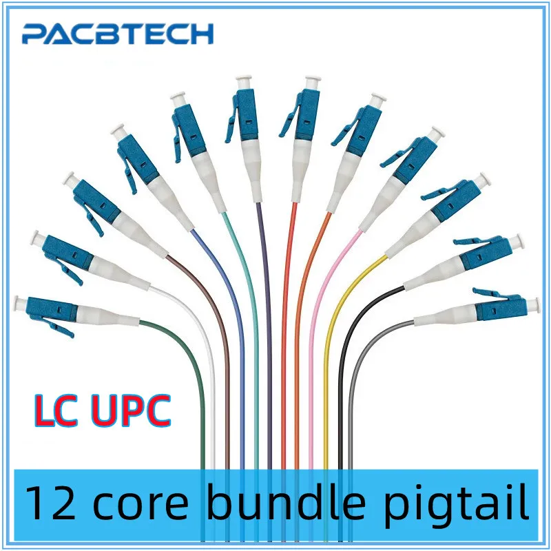 

12 Colors LC/UPC Pigtail-SM(9/125) Fiber Optical Patch Cord/Pigtail 1M fanout fiber optic Pigtails SM simplex Free shipping