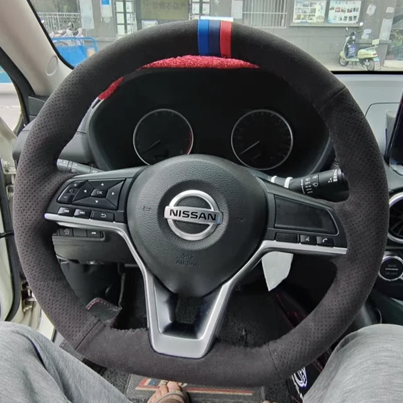 

Пользовательский автомобиль Руль Крышка Замша 100% Подходит для Nissan X-Trail 2017-2019 Qashqai 2018 Rogue (Sport) 2017-2019 Автомобильные аксессуары