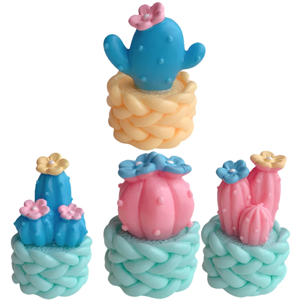 

Minifigurines Miniature Pottedartificialtiny Decoration Ornament Fake Pot Decor Succulent Bonsai Faux Desktop Resin Accessories