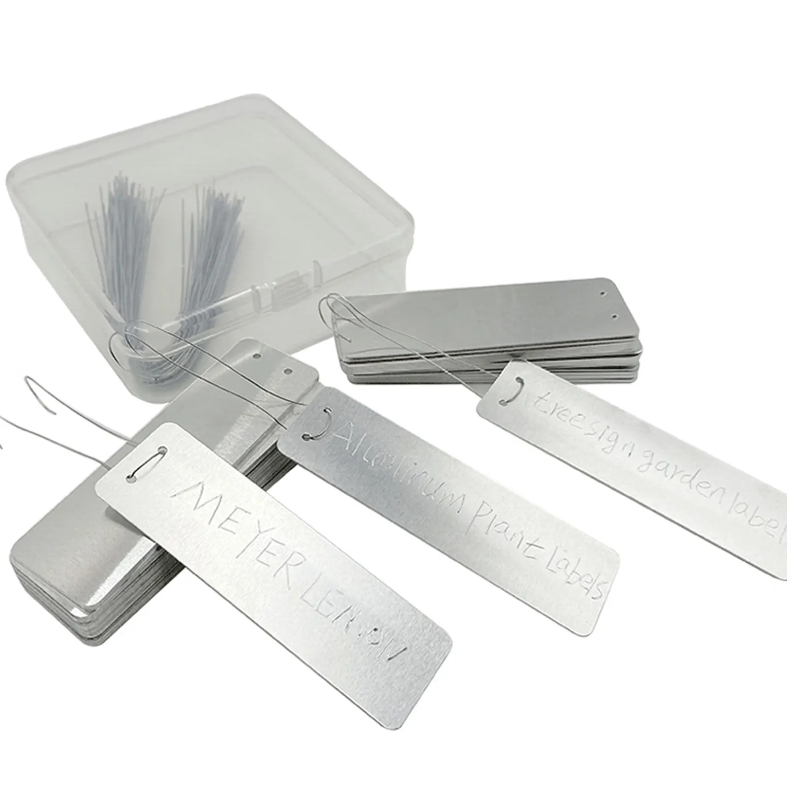 

100PCS Metal Foil Tags Durable And Portable Waterproof Aluminum Plant Tags Waterproof Plant Label Tree Tags Pot Label Tag