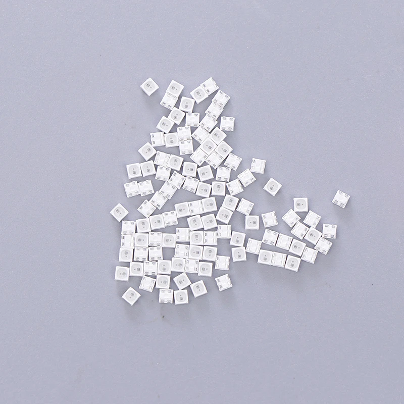 100 шт. WS2812B 2020 светодиодный чип мини белая печатная плата RGB полноцветный DC5V для