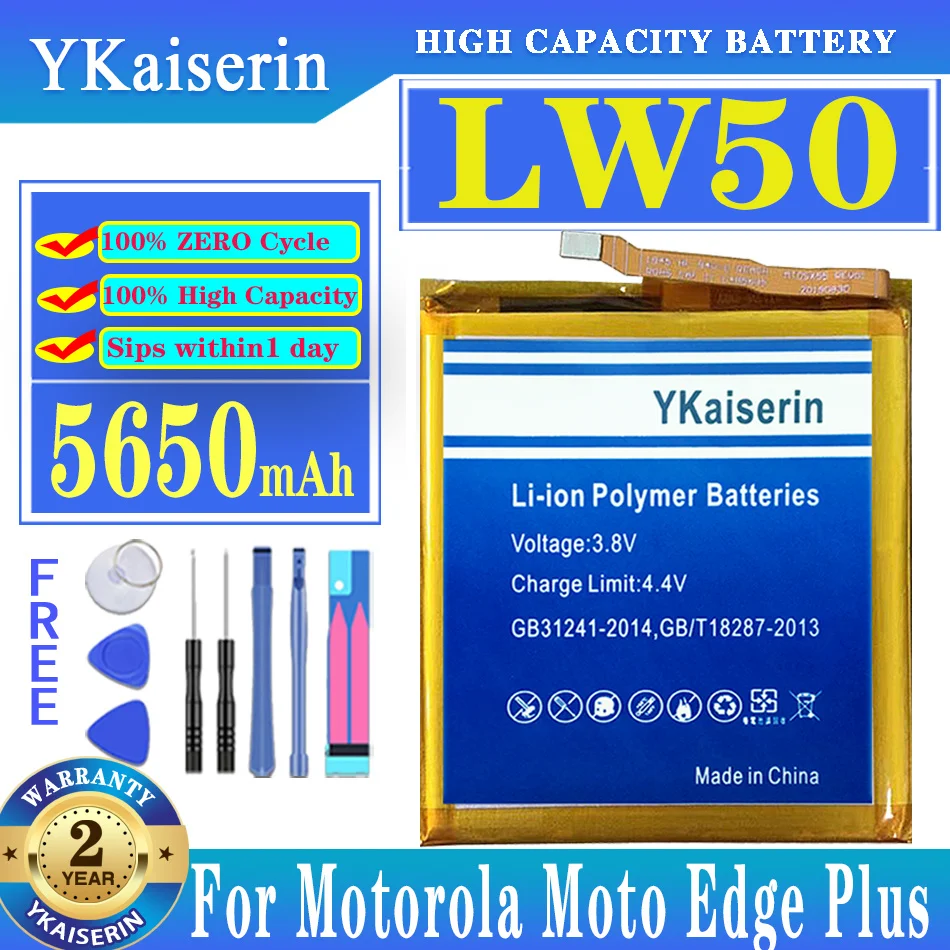 

Replacement Battery LW 50 LW50 5650mAh For Motorola Moto Edge Plus EdgePlus Mobile Phone Batteries