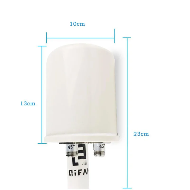 5g Mimo Antenna Feed 1700-4000MHz 3G 4G 5G LTE Outdoor Antenna Feed 2X32dBi External Antenna 2 X N Female Connector