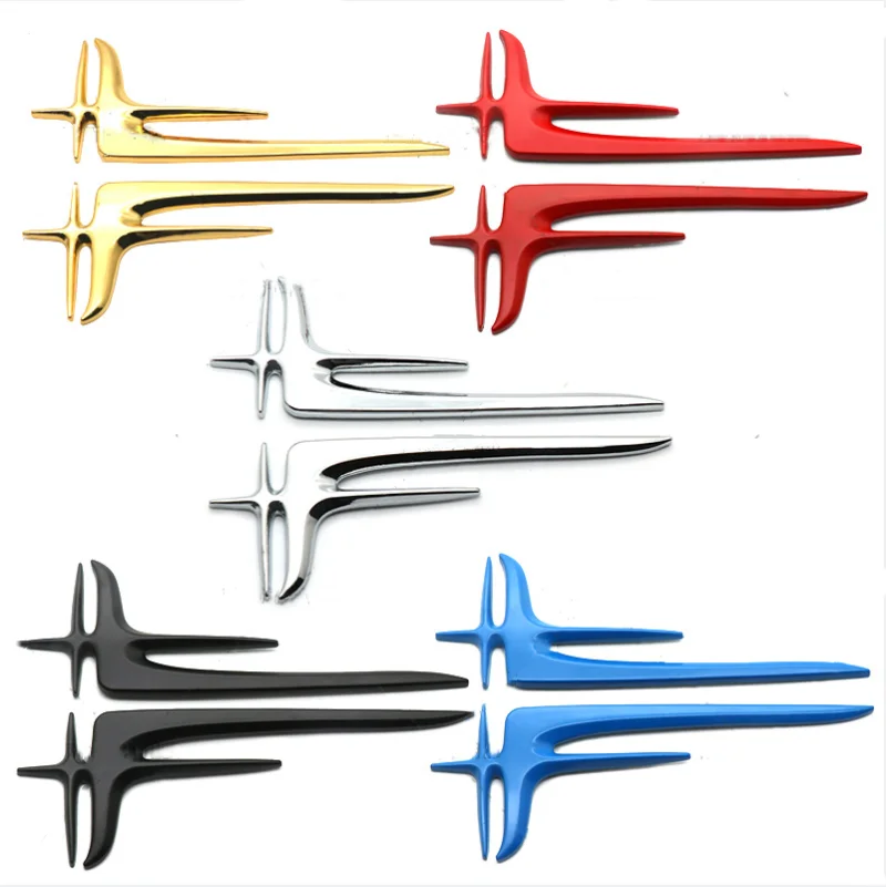 

1Pairs 3D Metal lengthen Decoration Car Side Fender Emblem Badge Sticker Decals For Mercedes Benz E260L E300L E350L Accessories