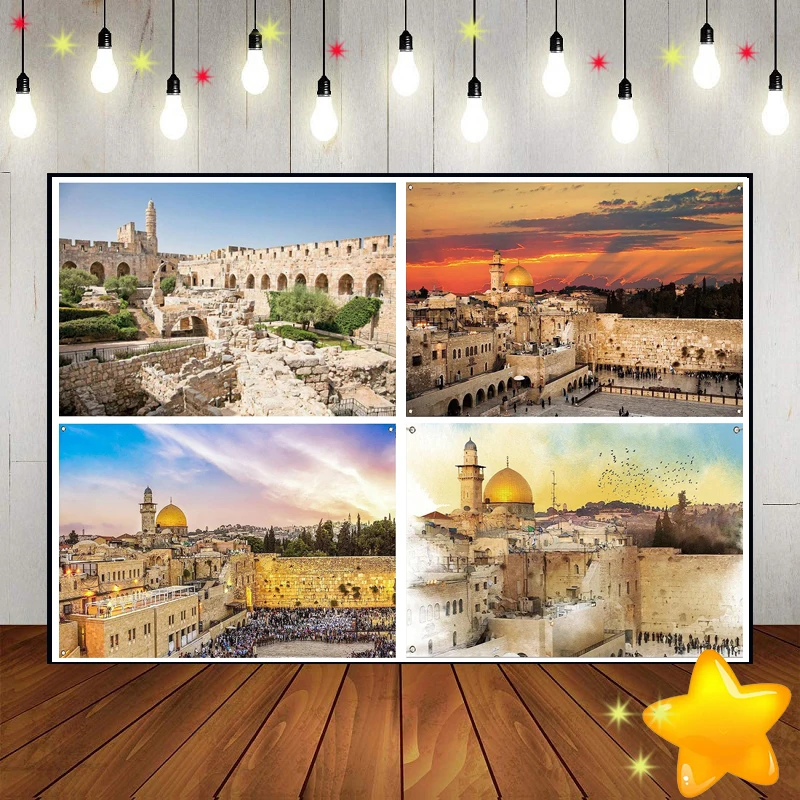 Иерусалим Западная стена Шана Това Сукот Кака Им Кипюр Пурим Пасха фон для