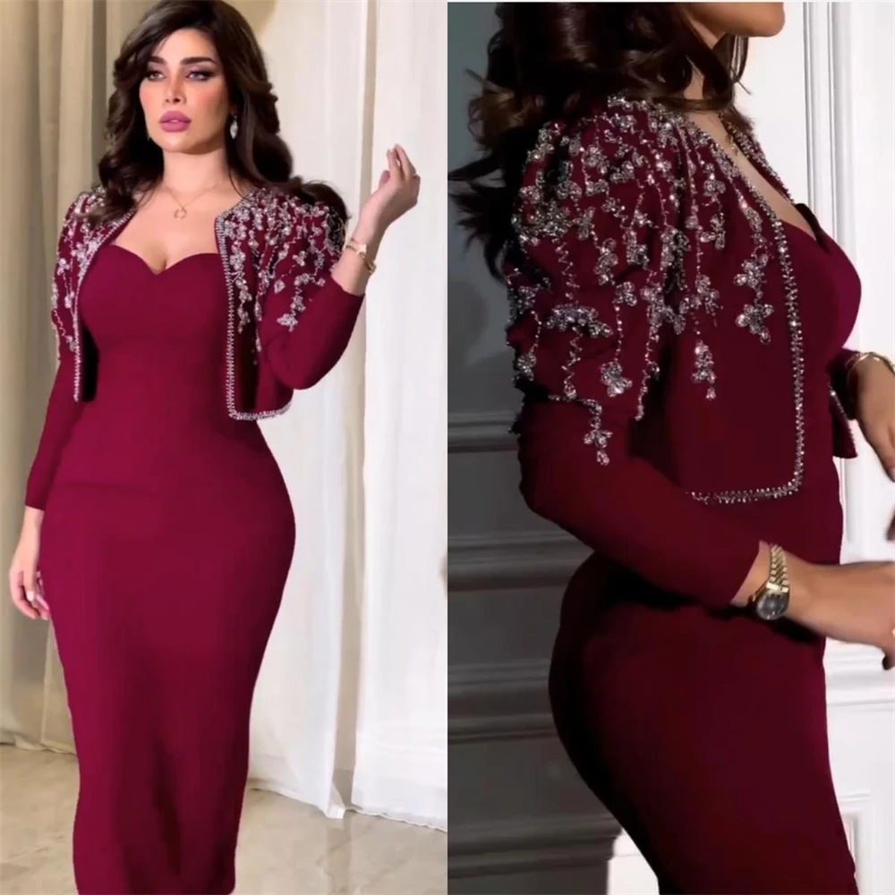 Изысканное вечернее платье-футляр с блестками по индивидуальному заказу платье