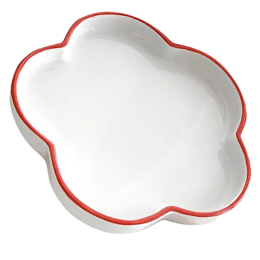 

Flower Jewelry Tray Cute Trinket Dish Ceramic Jewelry Holder Small Jewelry Dish for Home