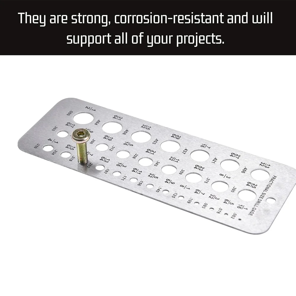 Набор Сверл Из Нержавеющей Стали С 29 Отверстиями. Высококонтрастная Маркировка.