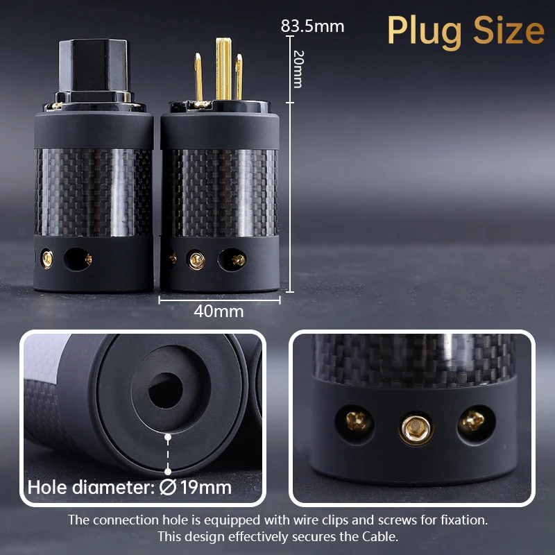 Фото Разъем питания Serost HiFi C-13 IEC (гнездо) из красной меди, стандарт США, для DIY аудиокабелей №4