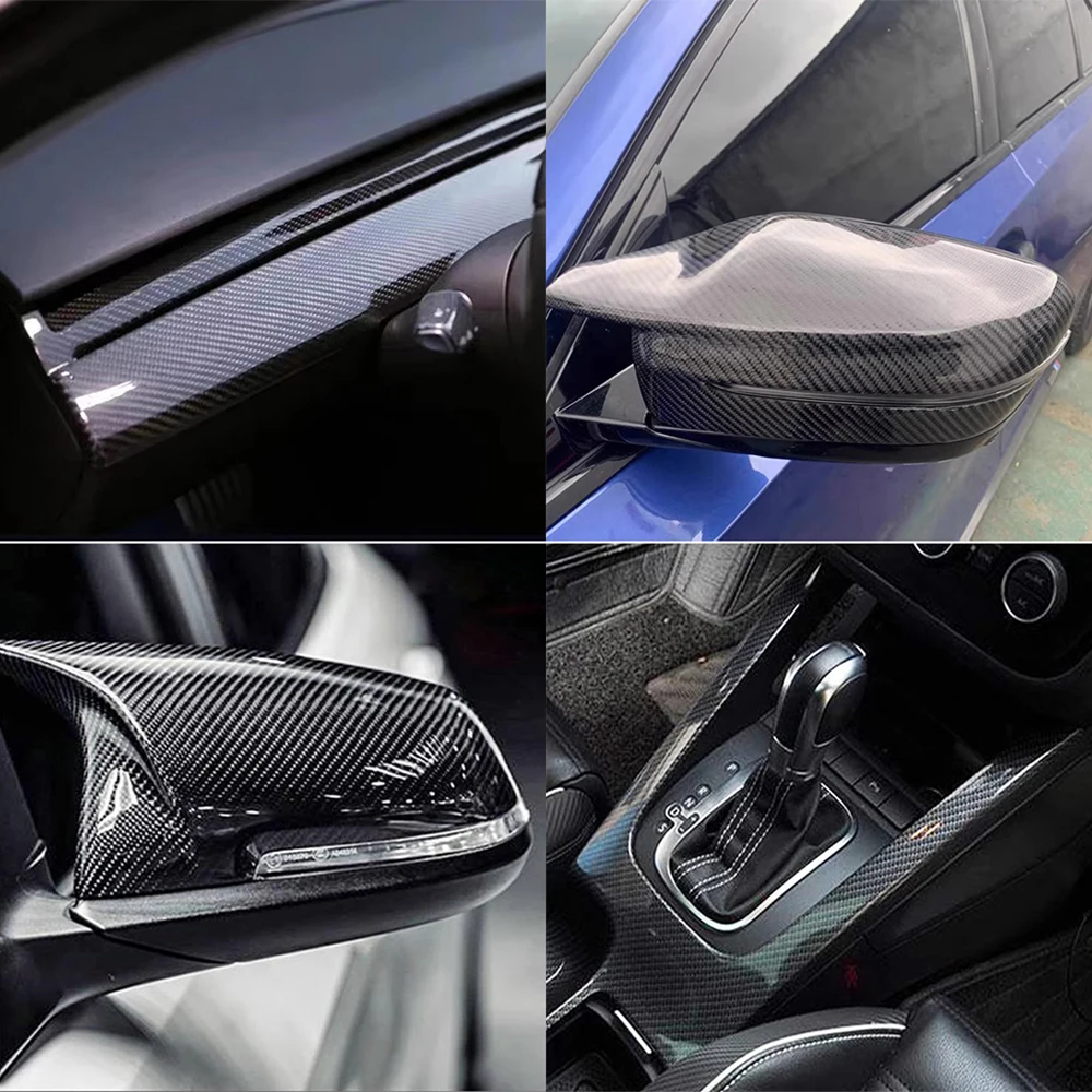 Премиум Глянцевое 5D углеродное волокно DIY Автомобильная пленка для всего тела