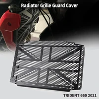 motorcycle accessories aluminum black for trident660 for trident660 radiator grille guard cover protector for trident660 2021