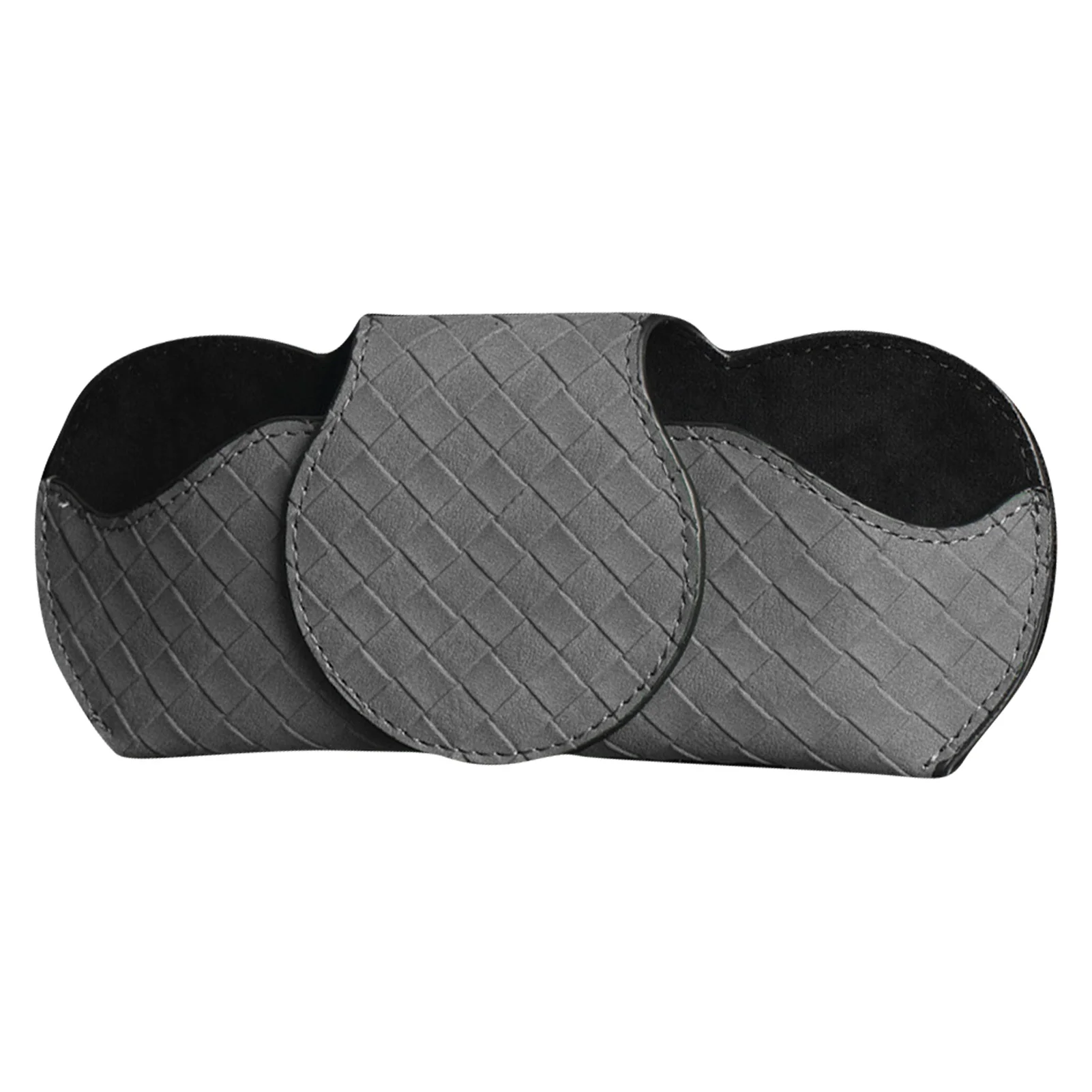 

Автомобильный держатель для очков, кожаный зажим для хранения очков, автомобильный солнцезащитный аксессуар для интерьера автомобиля, орг...