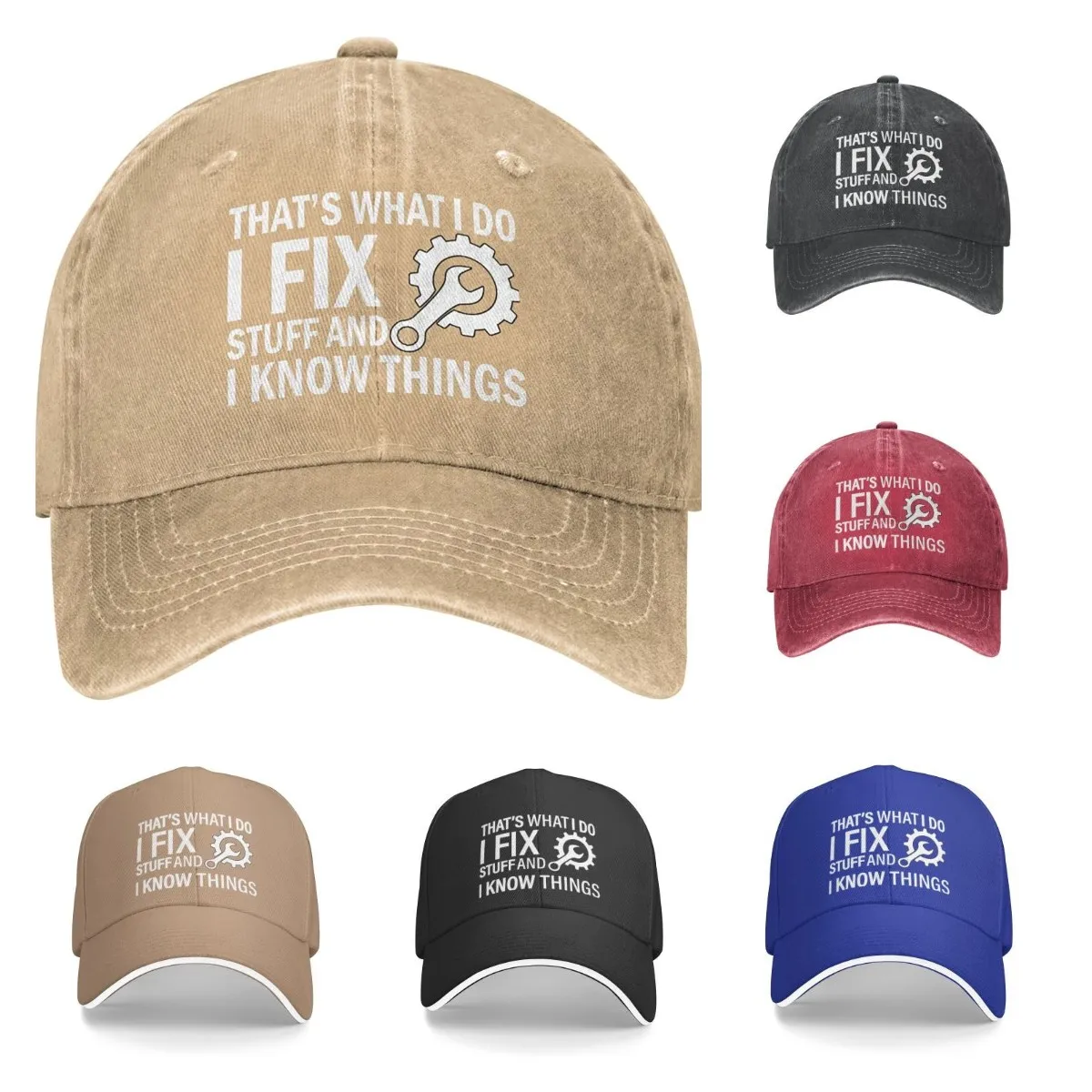 

I Fix Stuff and I Know Things Hat for Men I Fix Things and I Know Stuff Hat Cool Stuff Hat for Men Funny Four Seasons Casual