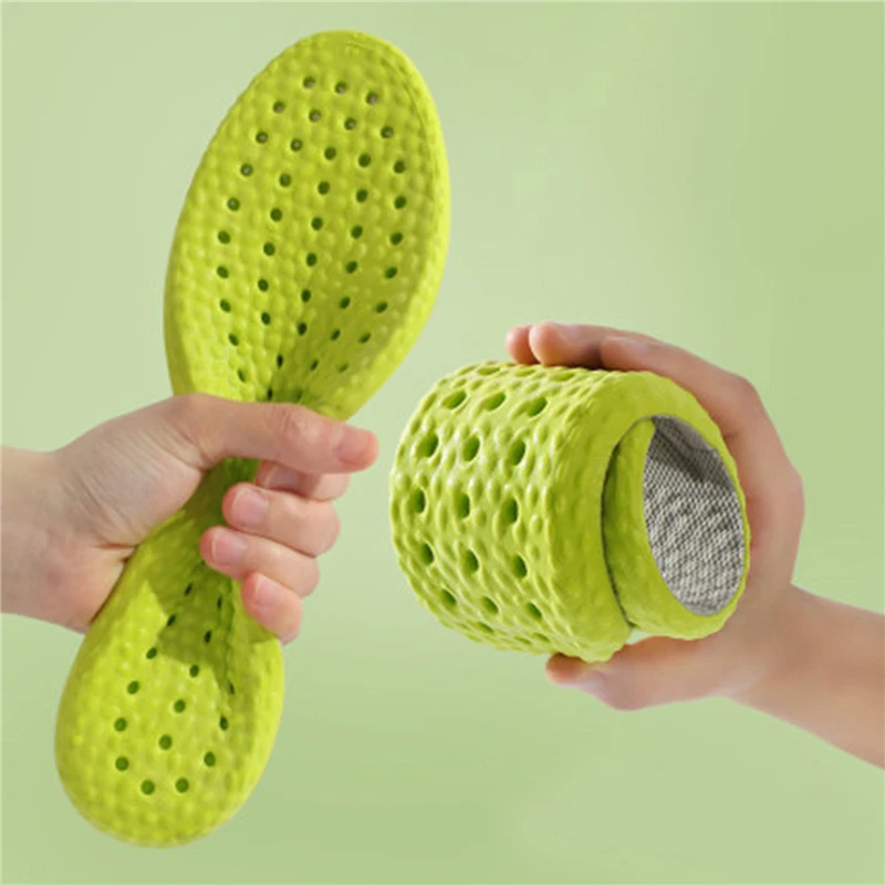 

3D стельки для акупрессуры для ног для мужчин и женщин, мягкие дышащие вкладыши для занятий спортом, для бега, поглощающие пот дезодорирующие стельки, прокладки для обуви