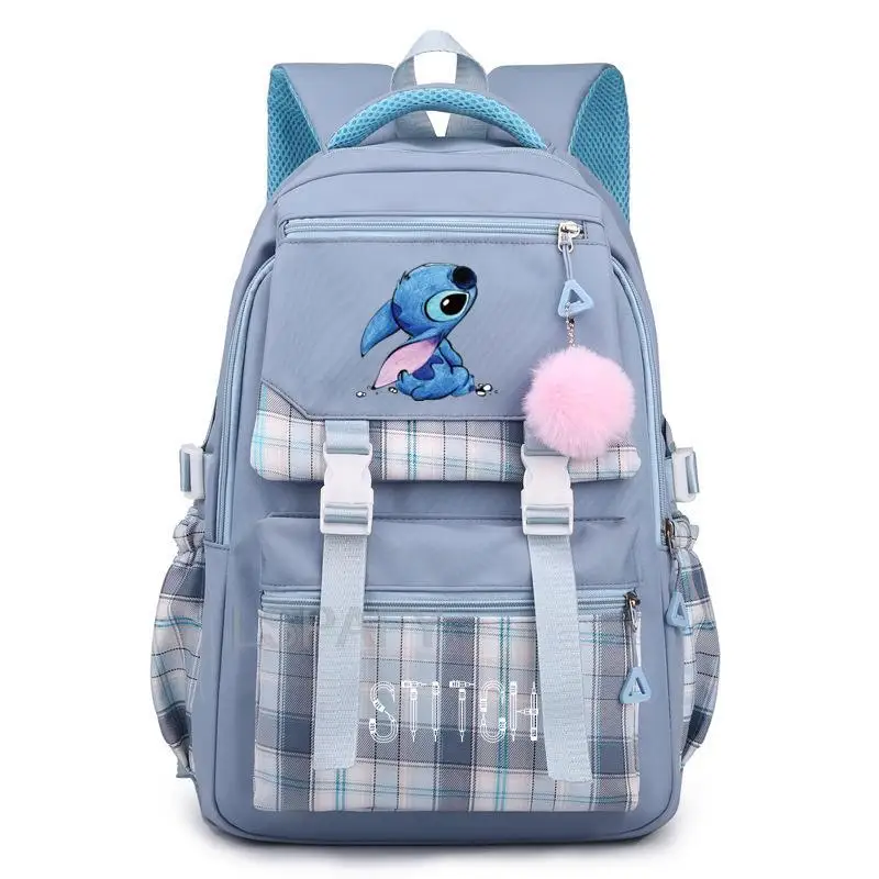 Disney Lilo & Stitch Backpack 17 inch with Laptop Compartment for School, Travel, and Work Baby Blue, Infant Unisex, Size: Lilo A22210