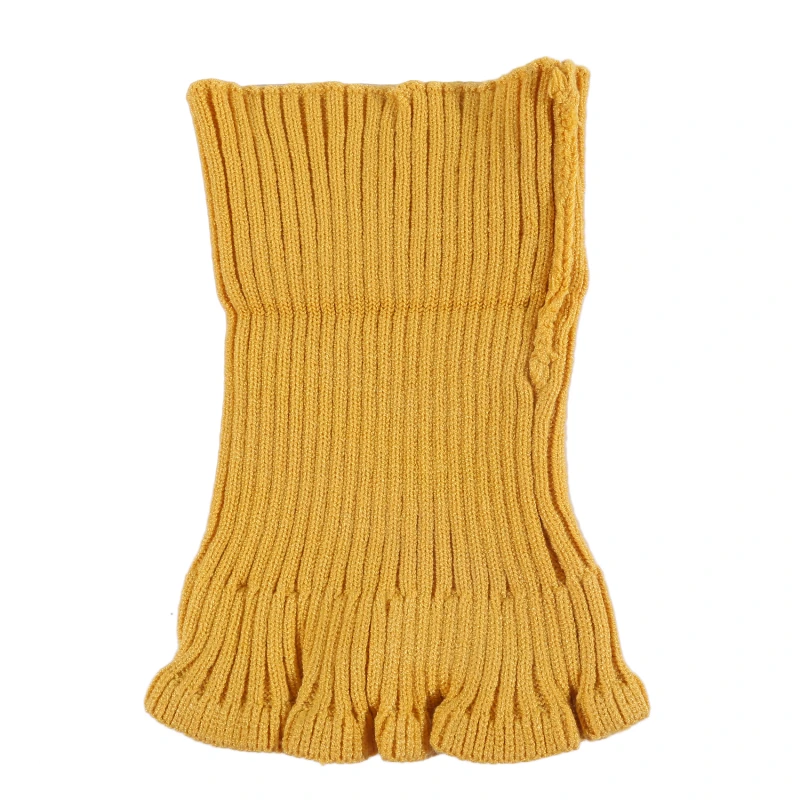 Мужской и женский шарф с искусственным воротником вязаный эластичный накладным