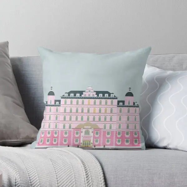 

Grand Budapest Hotel Printing Throw Pillow Cover Decor Bedroom Soft Fashion Waist Square Decorative Car Pillows not include