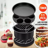 air fryer accessories 7 inch for gowise phillips cozyna and secura set of 8 fit all airfryer electric fryer 5 3qt to 5 8qt