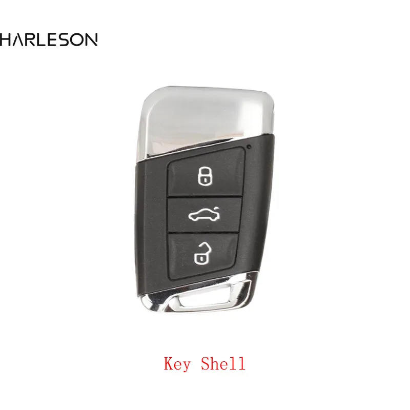 

Replacement 3 Buttons Smart Remote Key Shell Case FOB for VW Volkswagen Magotan Superb A7 Passat B8 2015 -2018 with insert key