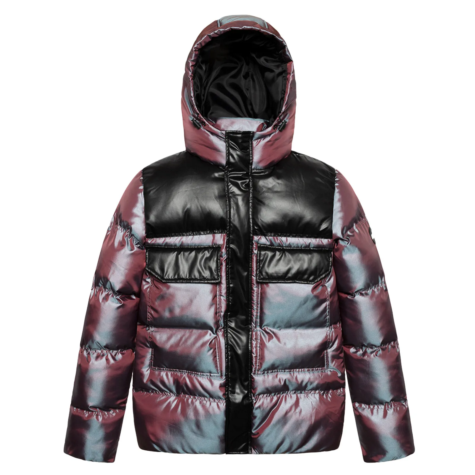 

Men's Thick Bread Cloth Winter Hooded Full-Zipper Padded Plus Size Outwear Coat Jacket with parkas mens fleece cargo jacket