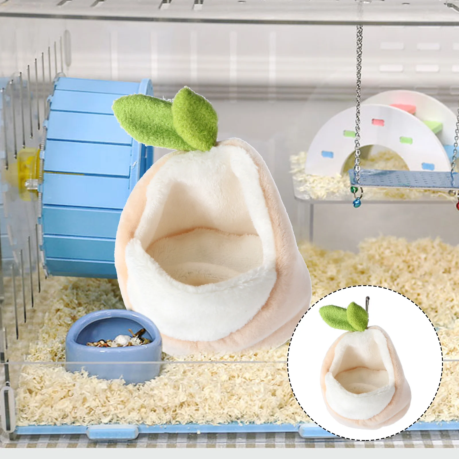 

Hamster Nest Pet Sleep Warm Den Hammock Handheld Guinea House Lovely Winter