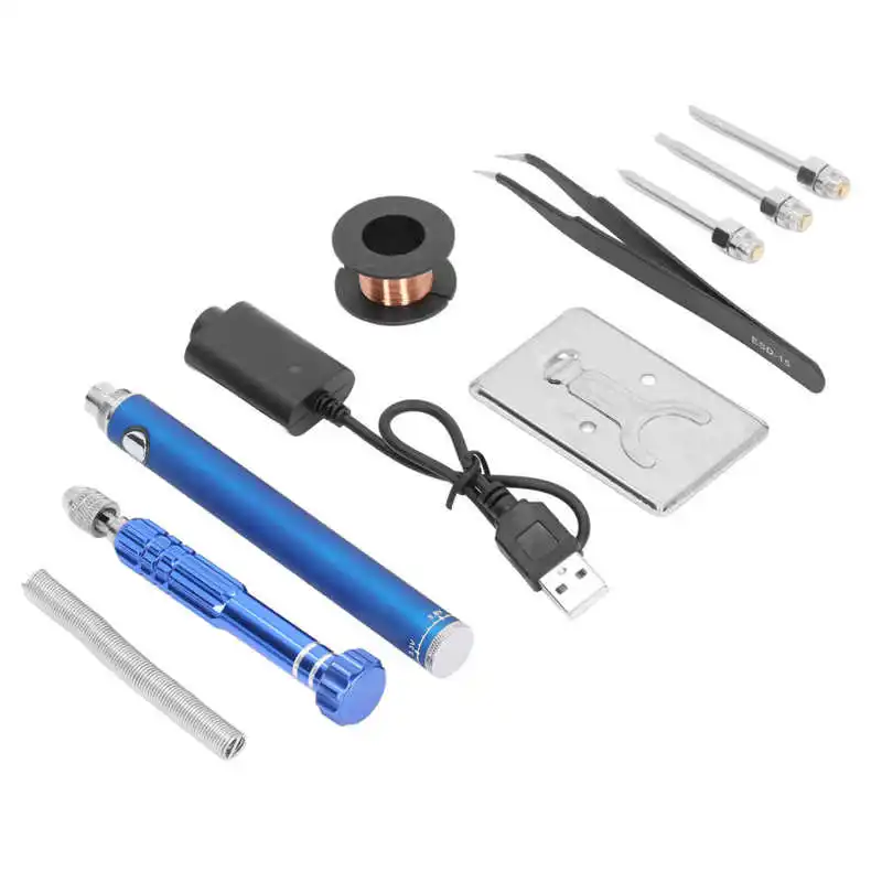 

Charging Soldering Iron Kit USB Charging Soldering Iron Blue for Jewelry Repair for DIY Design