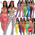 Женский спортивный костюм с леопардовым принтом, комплект из 2 предметов, бюстгальтер и длинные брюки, Y2k