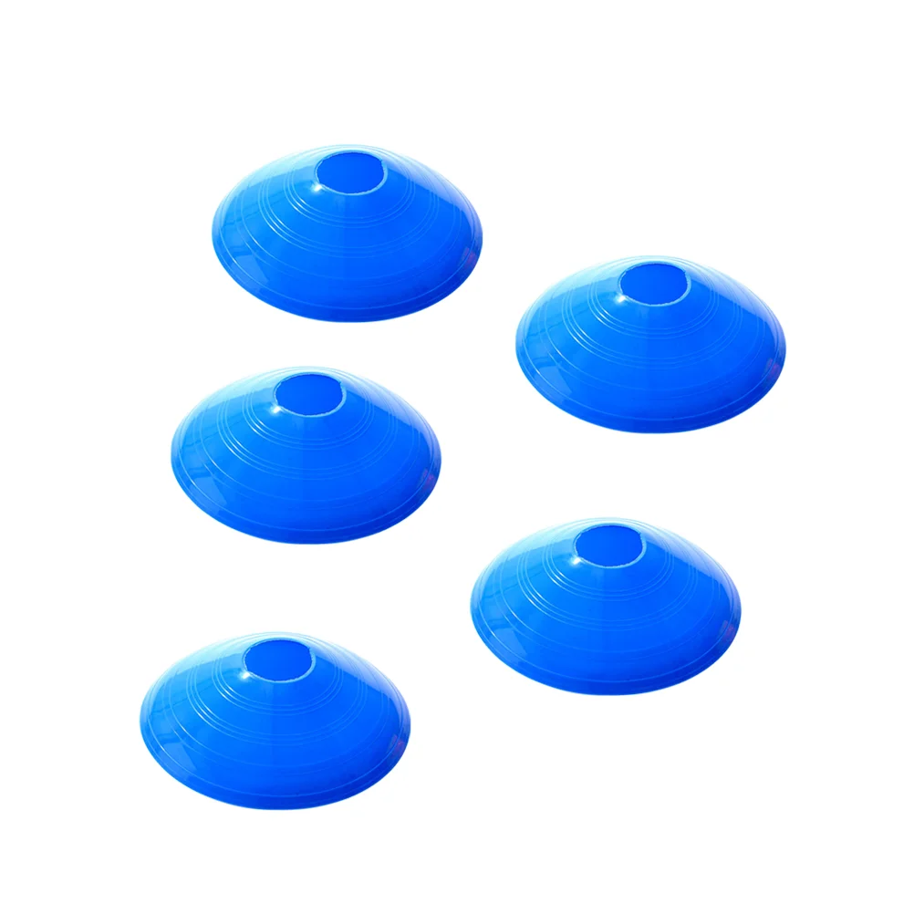 

12PC Marker Discs Football Soccer Rugby Round Cones Sports Equipment for Fitness Training (Blue)